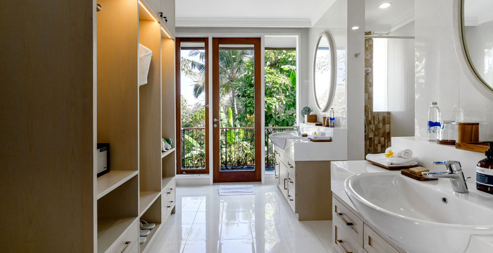 Pala Ubud - Villa Seraya B -  Lovely double vanity bathroom